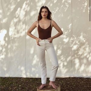 Cynthia High Rise Straight Jeans (Reformation)